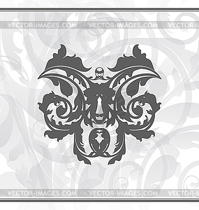 Damask ornamental background or wallpaper - vector image