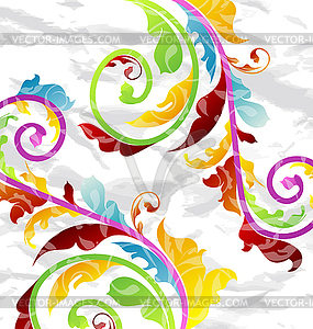 Abstract multicolor floral background, design - stock vector clipart