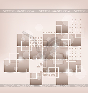 Абстрактный творческий фон с квадратами - изображение в векторном формате