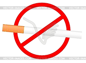 No Smoking sign - vector clip art