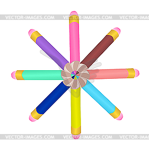 Color pencils - vector clipart