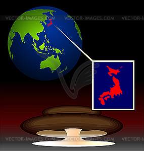 Global radioactive biohazard - vector clip art