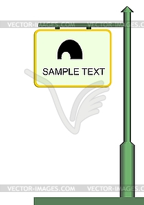 Street notice board - vector clipart