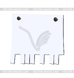 Blank advertisement scheet - stock vector clipart