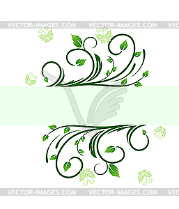 Floral decorative background - vector image