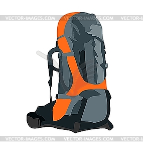 Tourism backpack - vector EPS clipart