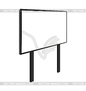 Empty billboard - vector clipart