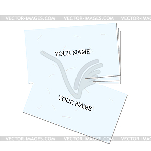 Business cards - white & black vector clipart