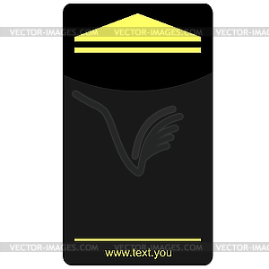 Template for business card - vector image