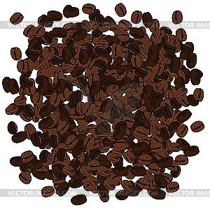 Coffee beans - vector image