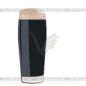 A glass with cocacola is - vector image