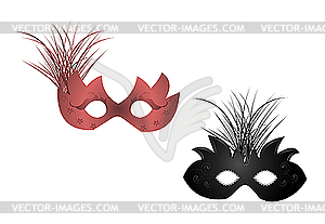 Carnival masks - vector clipart / vector image