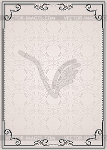 Ornate frame - vector image