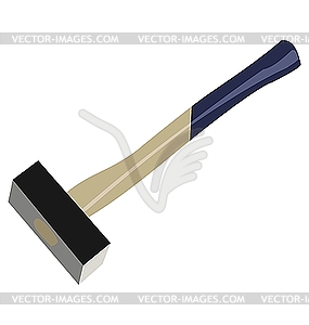 Big hammer - vector image