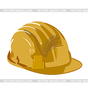 Helmet is on white - vector clip art