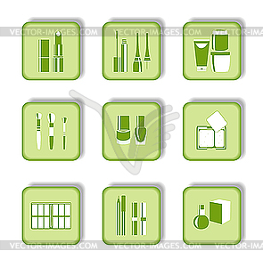  Cosmetic icons - vector clipart