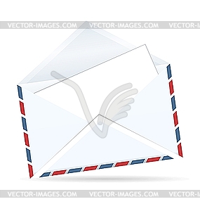 Open envelope of post - vector clip art