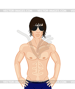 Sexy Guy Stock Vector Clipart