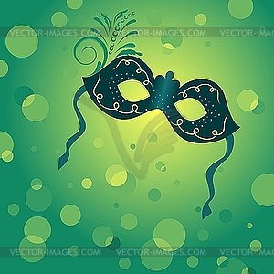 Holiday background with carnival mask - vector image