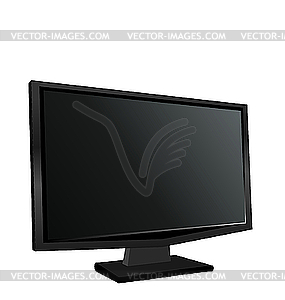 The switched off monitor TFT - vector image