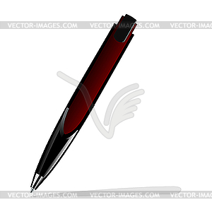 Red pen  - vector clipart