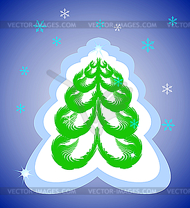 Christmas tree - vector clip art