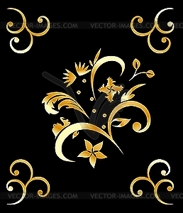 Royal gold pattern - vector image