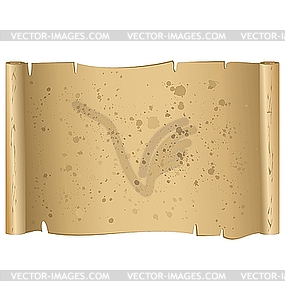 The ancient shabby manuscript - vector image