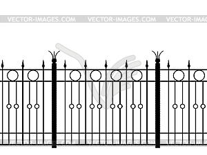 Shod fence horizontal seamless - royalty-free vector image