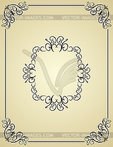 Vintage background card for design - vector image