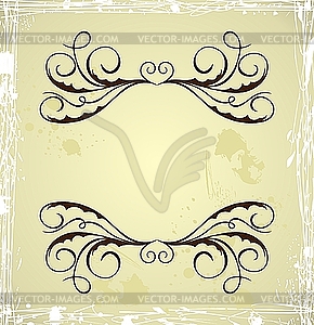 Vintage grunge template - vector clipart