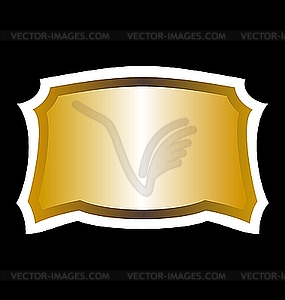 Royal label of black background - vector clipart