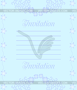 A beautiful luxury wedding invitation - vector clipart