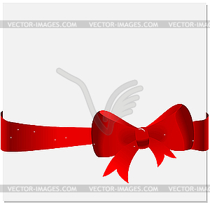 Celebration card with tape and bow - vector clip art