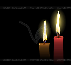 Christmas Candles - vector clipart