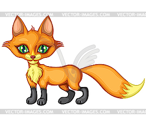 Little fox - vector clipart
