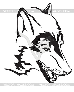 Wolf head - vector clipart