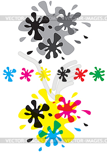 Set blots - vector EPS clipart
