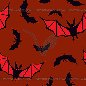 Seamless pattern with vampires - color vector clipart