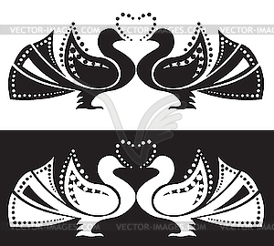 Pair of doves - vector clipart