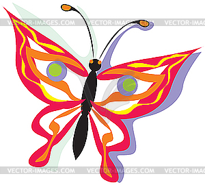 Бабочка - векторный клипарт EPS