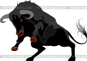 Agressive bull - vector EPS clipart