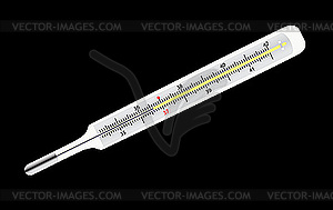 Термометр - цветной векторный клипарт