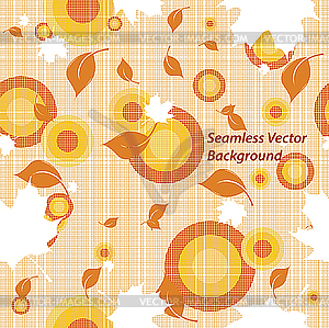 Autumn seamless template - vector clip art