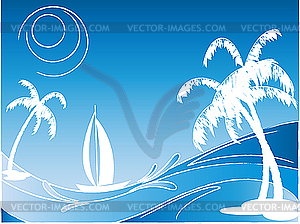 Summer background - vector clipart