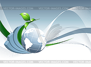 Environmental abstract backdrop - vector clipart