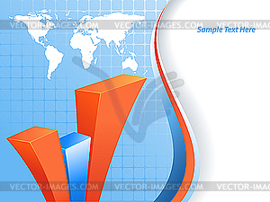 Abstract bar graphs - vector clipart