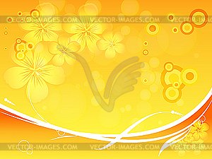 Floral template - vector image
