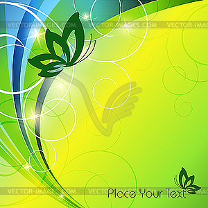 Elegant floral template - vector image