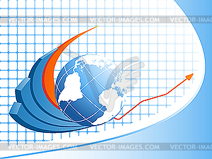 Abstract bar graphs - color vector clipart